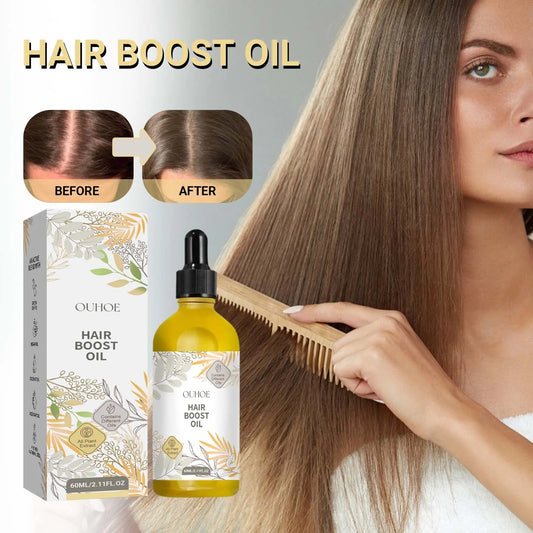 Hair Growth Oil, Veganic Natural Hair Growth Oil, Hair Density Essential Oil, Natural Hair Regrowth Serum for Women & Men Anti-Frizz Hair Serum, Hair Care Essential Oil Reduce Dry Hair