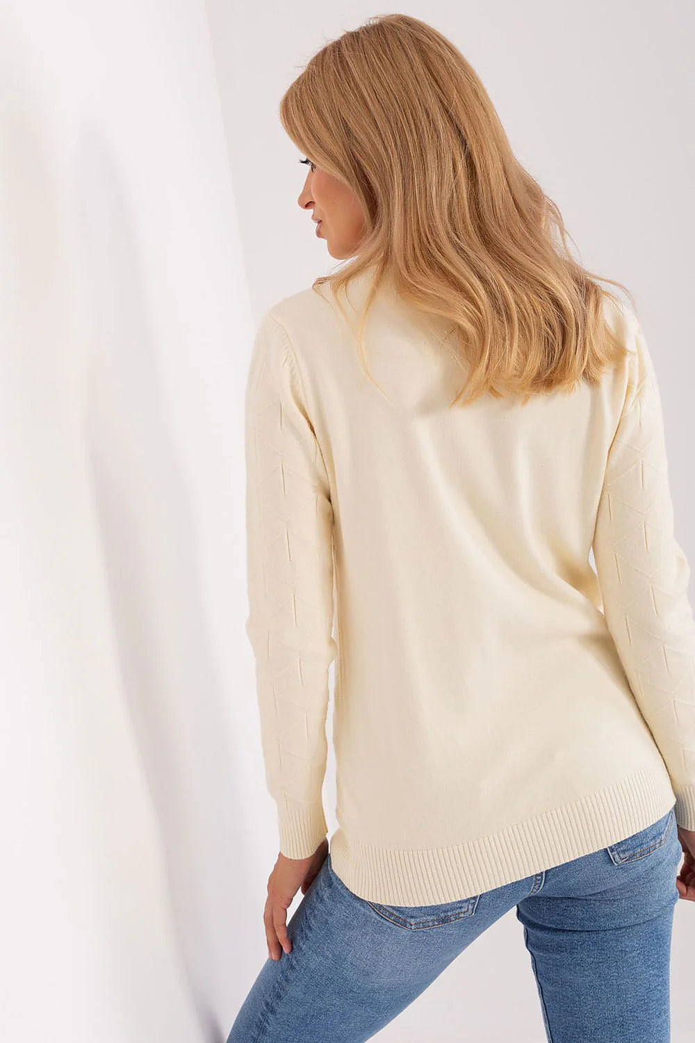 Chic Women'S Cotton Blend Sweater - Model 187554 AT