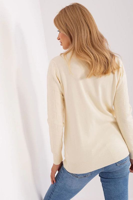 Chic Women'S Cotton Blend Sweater - Model 187554 AT