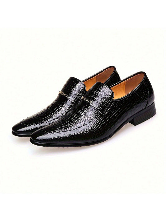 For Men High Gloss Oxford Lace up Business Fashion Patent Leather Dress Casual Loafers Shoes
