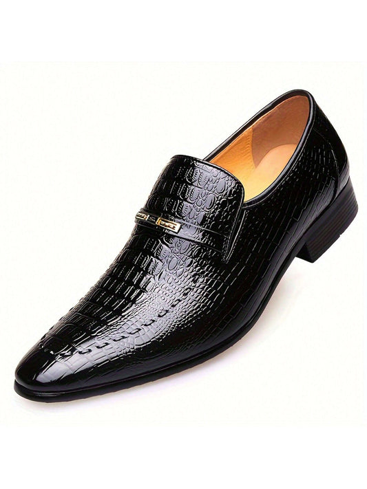 For Men High Gloss Oxford Lace up Business Fashion Patent Leather Dress Casual Loafers Shoes