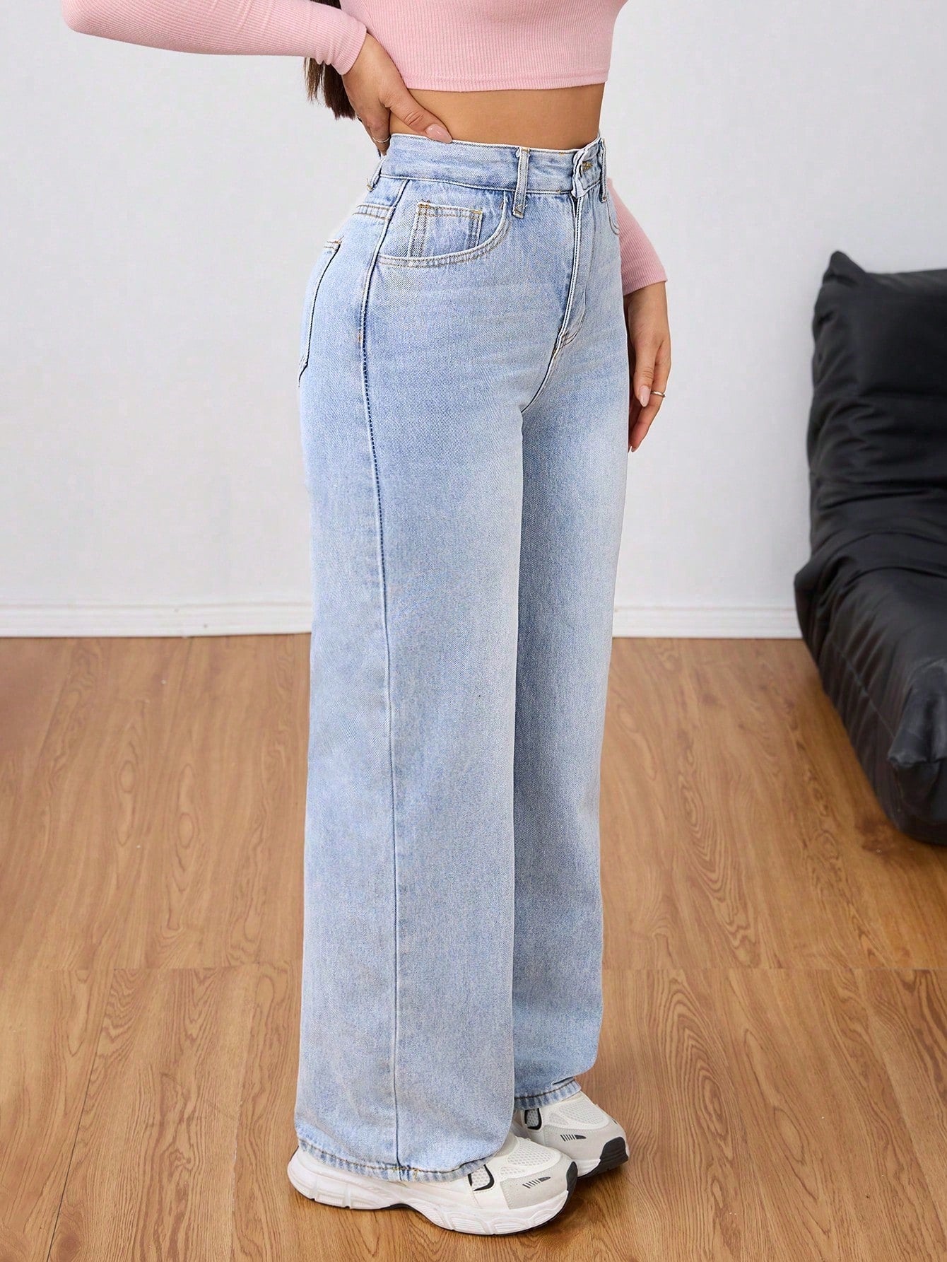 High Waist Wide Leg Jeans