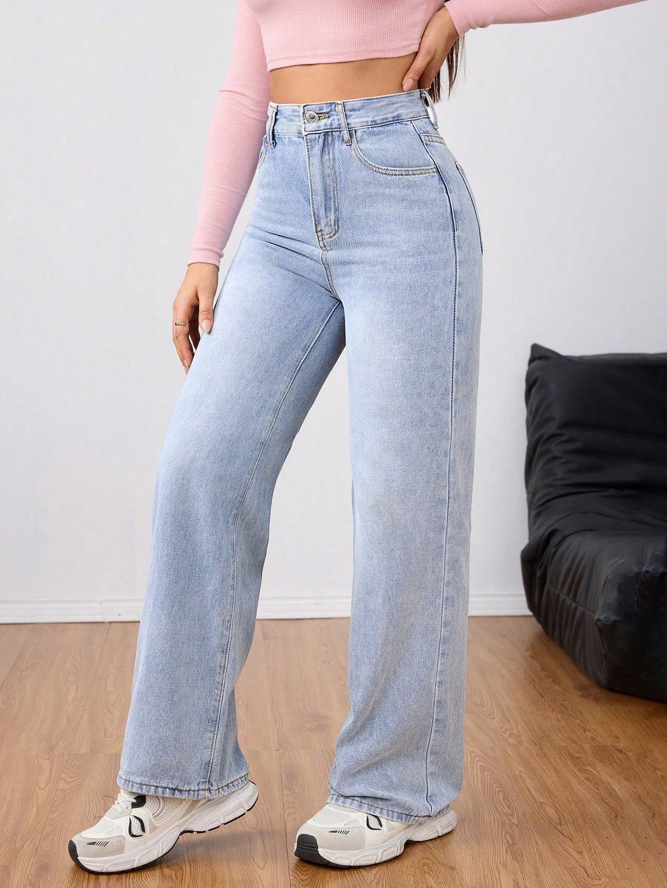 High Waist Wide Leg Jeans