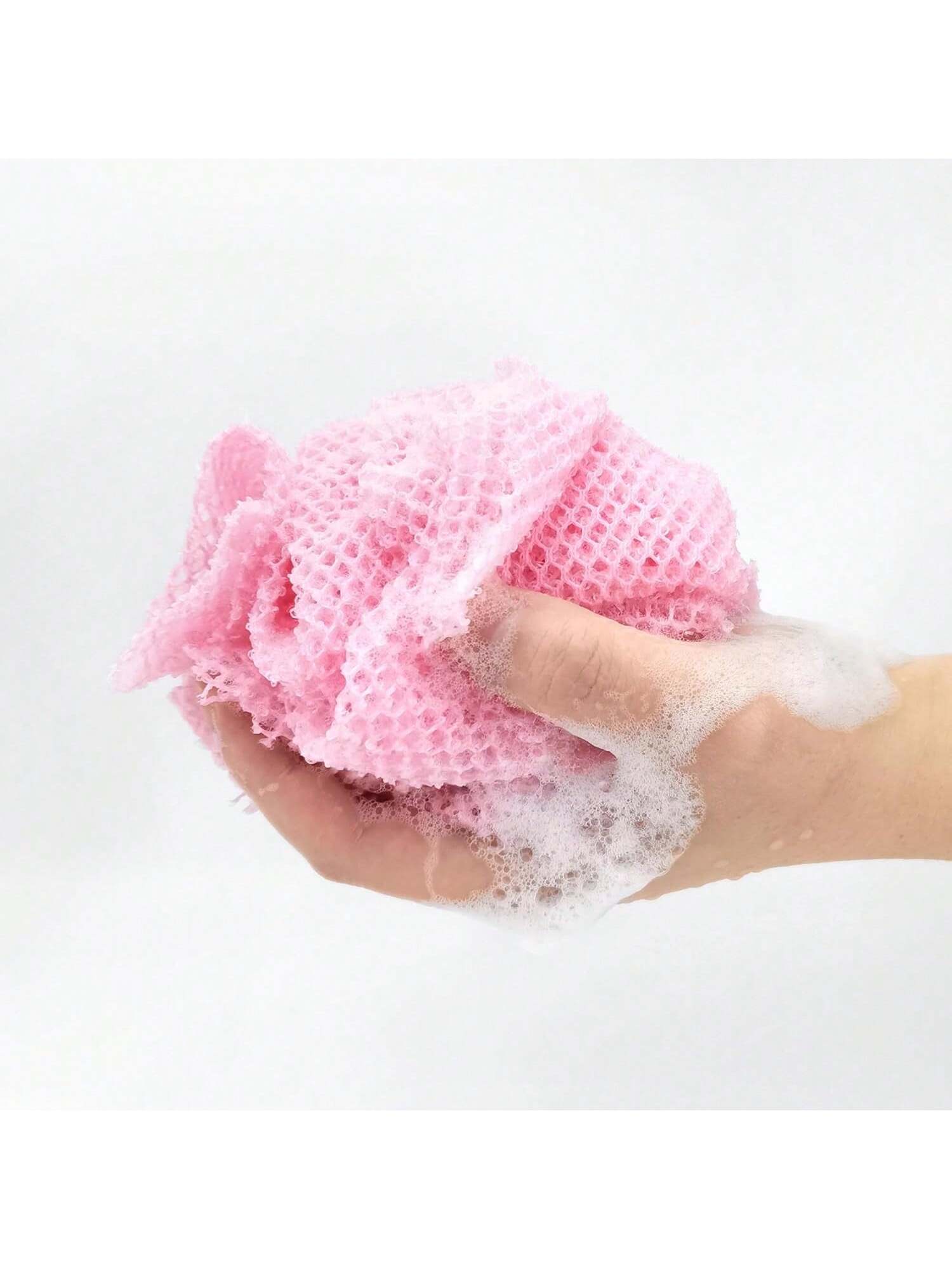 African Net Sponge, Exfoliating Body Scrubber, Body Exfoliator, Long Net Sponge, 17 Colors, Sapo, Shower Bath Accessories, Back Foot Scalp Scrub, Flat Dead Skin Remover Body Wash Home Bathroom Decor Summer