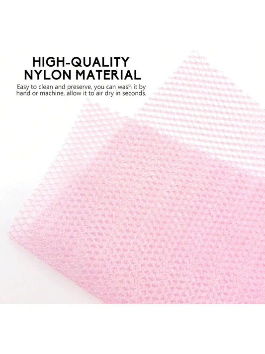 African Net Sponge, Exfoliating Body Scrubber, Body Exfoliator, Long Net Sponge, 17 Colors, Sapo, Shower Bath Accessories, Back Foot Scalp Scrub, Flat Dead Skin Remover Body Wash Home Bathroom Decor Summer