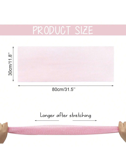 African Net Sponge, Exfoliating Body Scrubber, Body Exfoliator, Long Net Sponge, 17 Colors, Sapo, Shower Bath Accessories, Back Foot Scalp Scrub, Flat Dead Skin Remover Body Wash Home Bathroom Decor Summer