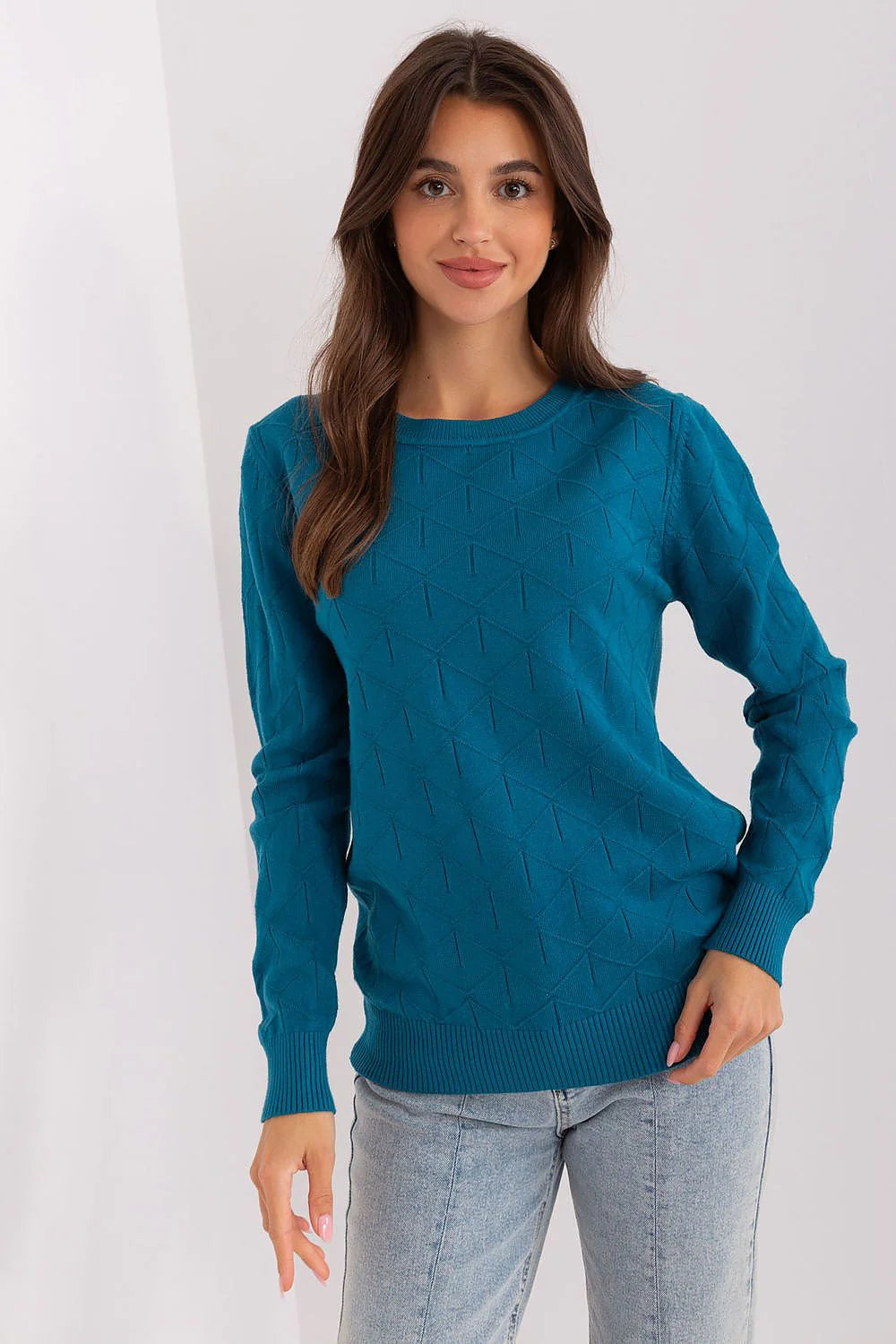 Chic Women'S Cotton Blend Sweater - Model 187554 AT