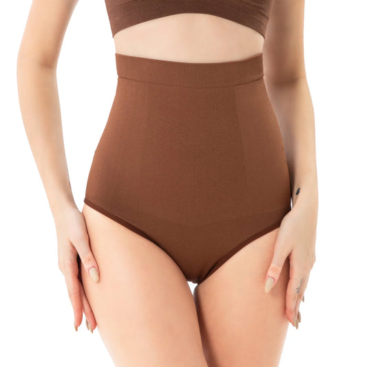 Women'S High-Waist Seamless Body Shaper Briefs Firm Tummy Control Slimming Shapewear Panties Girdle Underwear