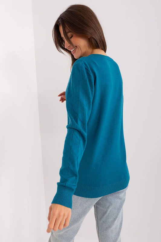 Chic Women'S Cotton Blend Sweater - Model 187554 AT