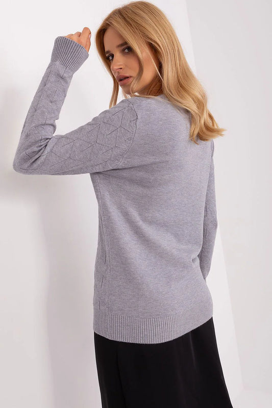 Chic Women'S Cotton Blend Sweater - Model 187554 AT