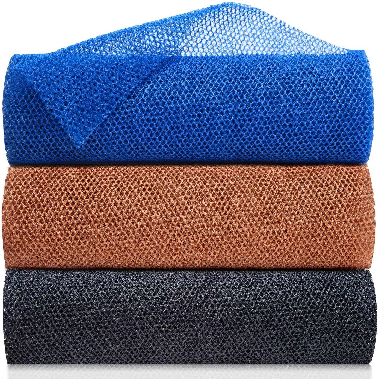 African Net Sponge 3 Pieces African Exfoliating Net African Bath Sponge Scrubbing Rag Net African Wash Shower Long Net Body Scrubber