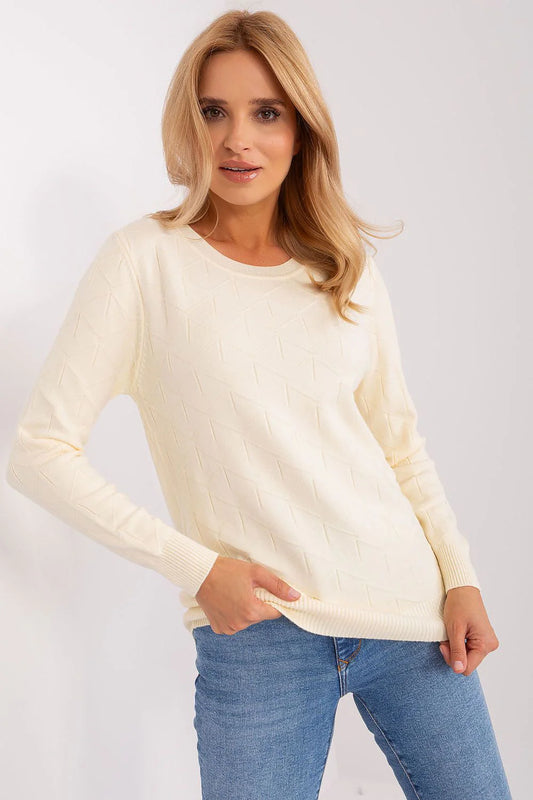 Chic Women'S Cotton Blend Sweater - Model 187554 AT