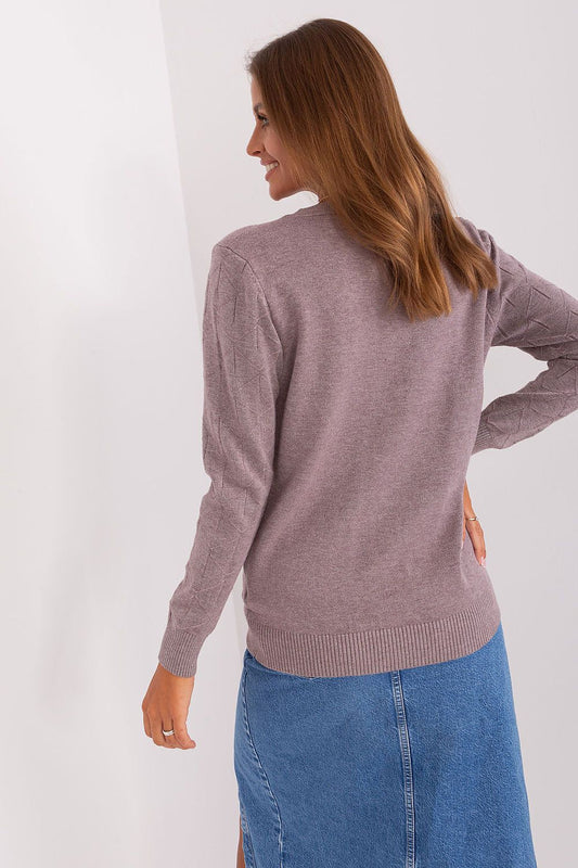 Chic Women'S Cotton Blend Sweater - Model 187554 AT