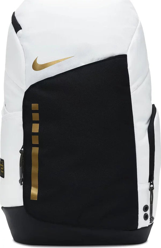 Nike Hoops Elite Backpack 'White/Black/Metallic Gold'
