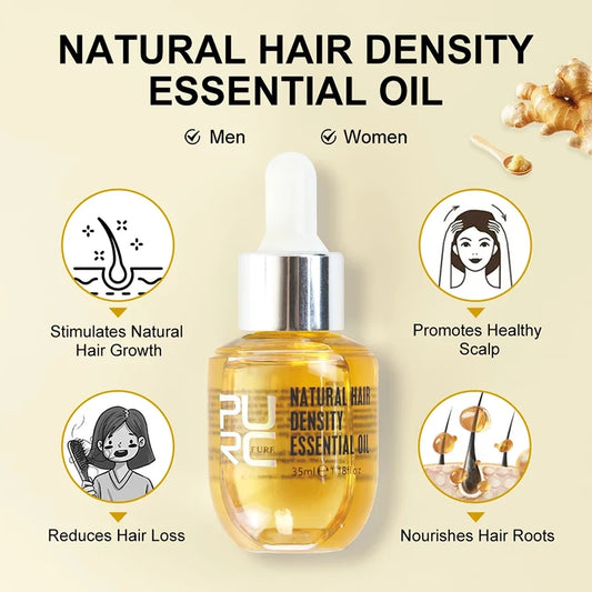 Ginger Hair Growth Oil Fast Hair Loss Treatment Smoothing Repair Damaged Hair Growth Products for Men Women Hair Care