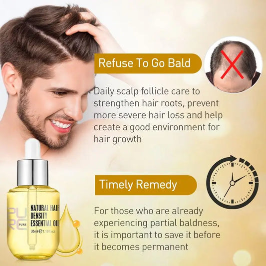 Ginger Hair Growth Oil Fast Hair Loss Treatment Smoothing Repair Damaged Hair Growth Products for Men Women Hair Care