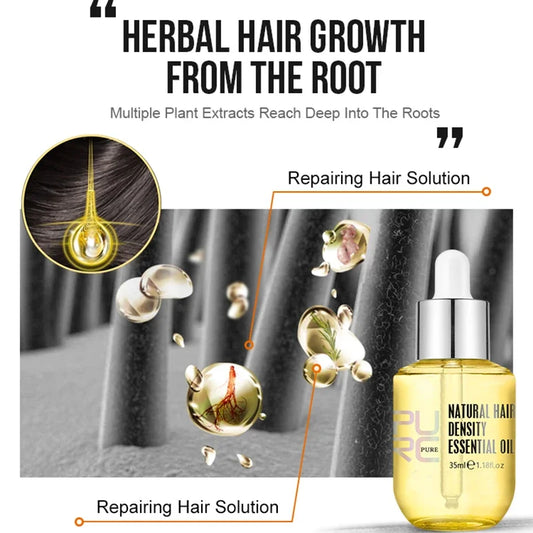 Ginger Hair Growth Oil Fast Hair Loss Treatment Smoothing Repair Damaged Hair Growth Products for Men Women Hair Care