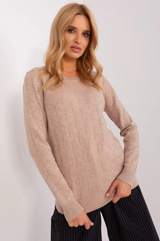 Chic Women'S Cotton Blend Sweater - Model 187554 AT