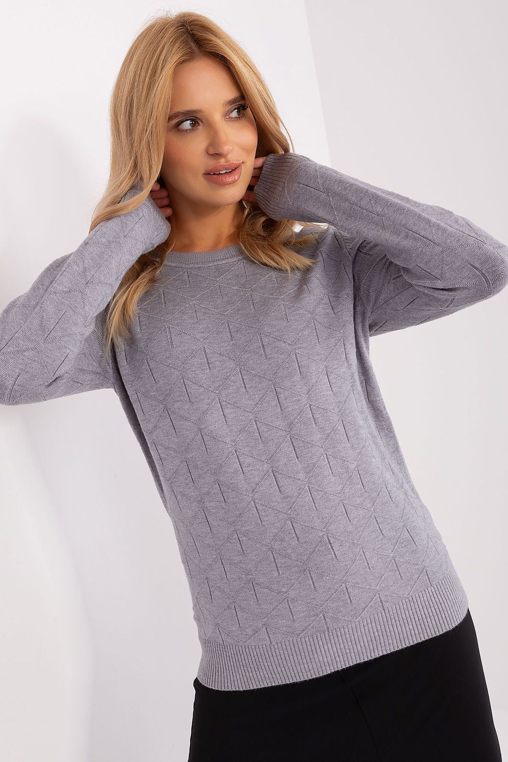 Chic Women'S Cotton Blend Sweater - Model 187554 AT