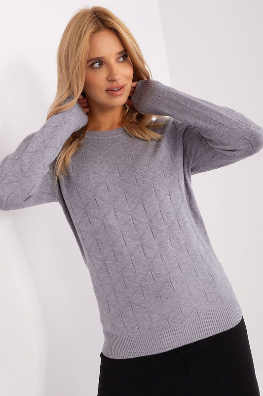 Chic Women'S Cotton Blend Sweater - Model 187554 AT