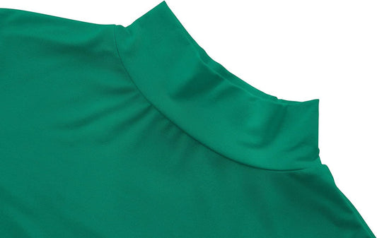 Womens Slim Fitted Mock Turtleneck Tops Long Sleeve Lightweight Base Layer Shirts