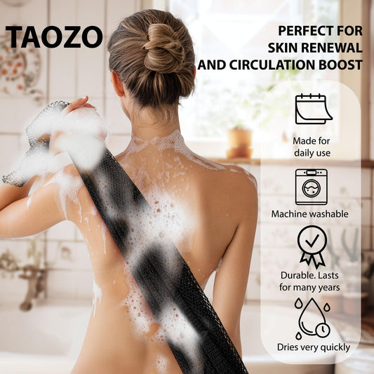 African Net Sponge Authentic African Exfoliating Net Sponge Long Net Bath Sponge Rag African Wash Net Shower Body Scrubber